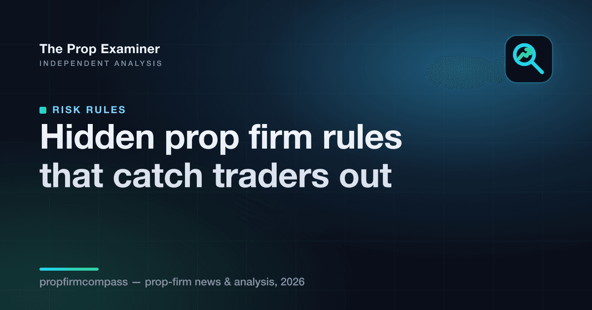 Hidden prop firm rules that catch traders out