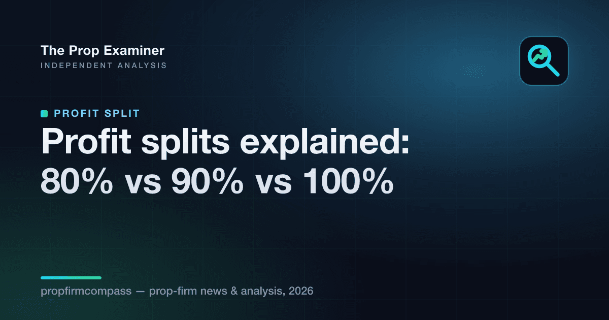 Profit splits explained: 80% vs 90% vs 100%
