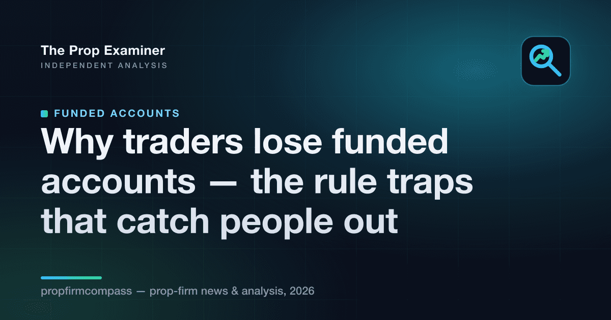 Why traders lose funded accounts — the rule traps that catch people out