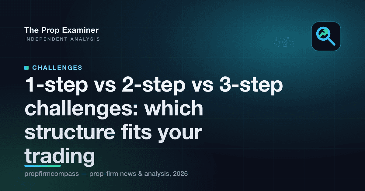 1-step vs 2-step vs 3-step challenges: which structure fits your trading