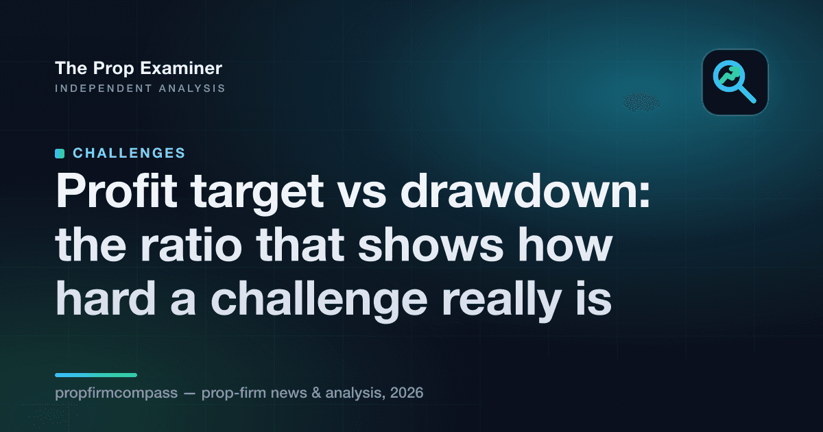 Profit target vs drawdown: the ratio that shows how hard a challenge really is