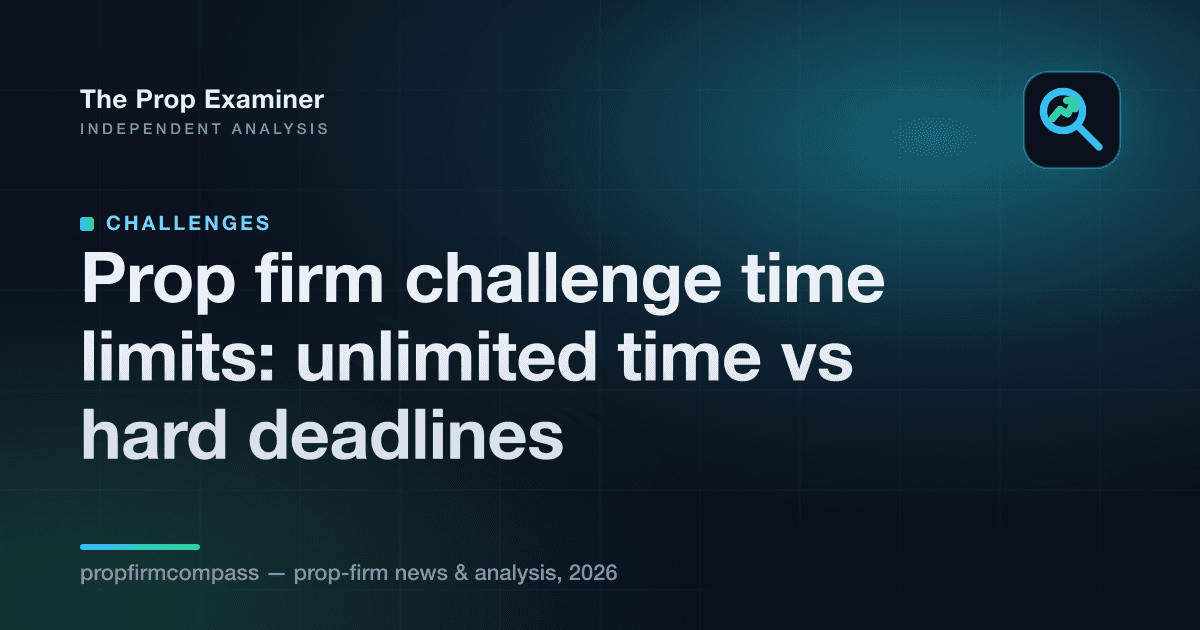 Prop firm challenge time limits: unlimited time vs hard deadlines