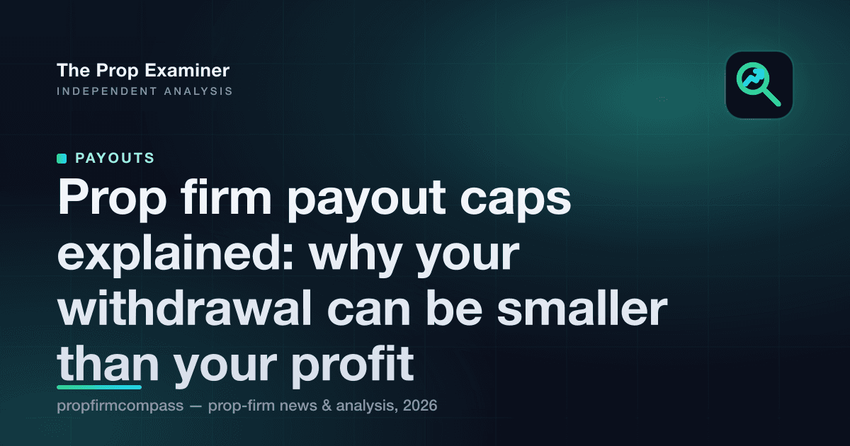 Prop firm payout caps explained: why your withdrawal can be smaller than your profit