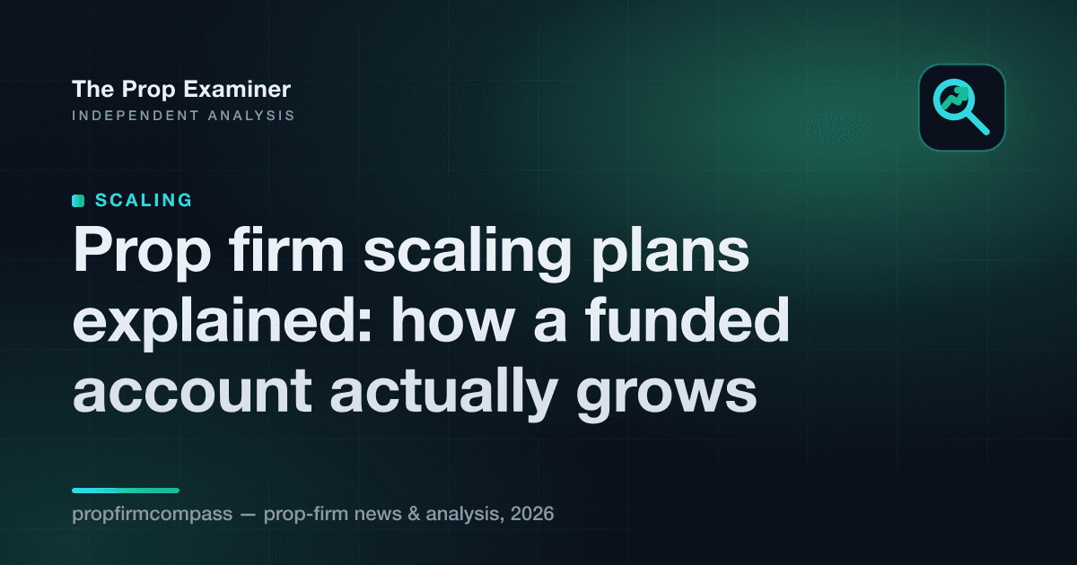 Prop firm scaling plans explained: how a funded account actually grows